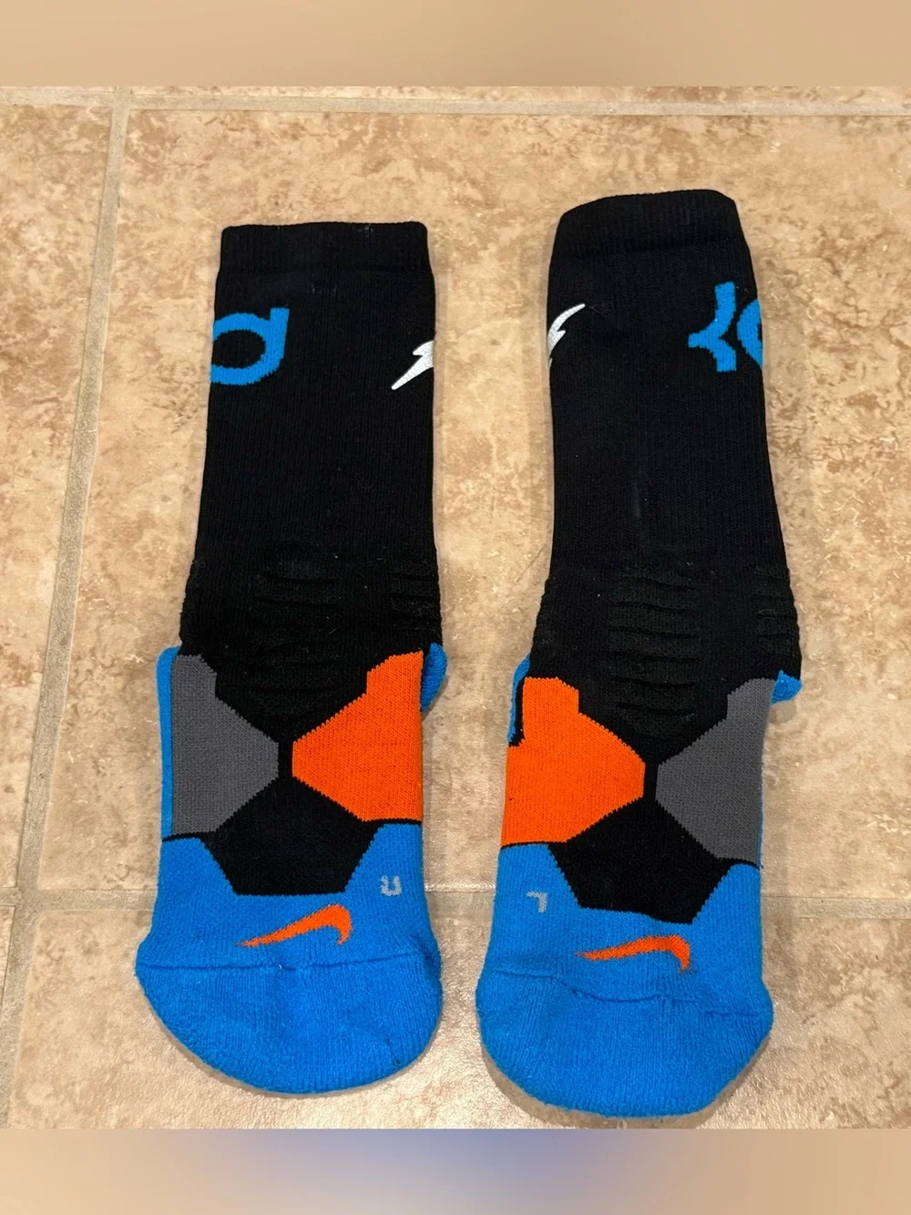 Nike KD Kevin Durant basketball socks dri fit size S
